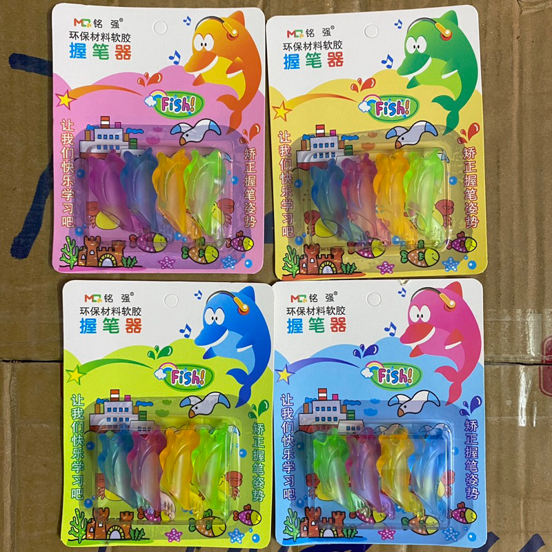 Vỉ 4 Cá Định Vị Cầm Bút Cho Bé