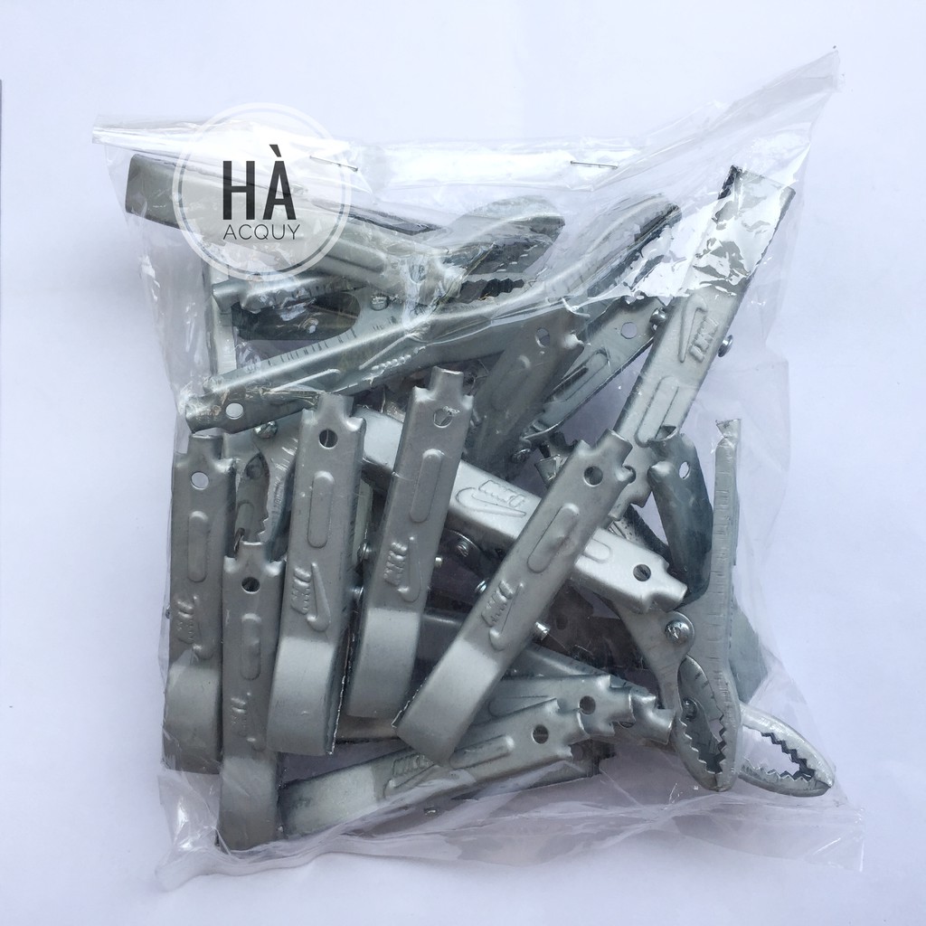 10 cặp Kẹp bình Acquy Xám Nhỏ 30A – 6.5Cm
