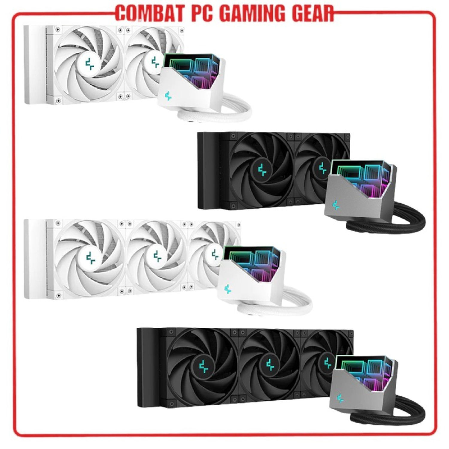Tản Nhiệt Nước AIO DeepCool LT520 - LT720 ARGB Black/ White (Hỗ Trợ LGA1700/ AM5)