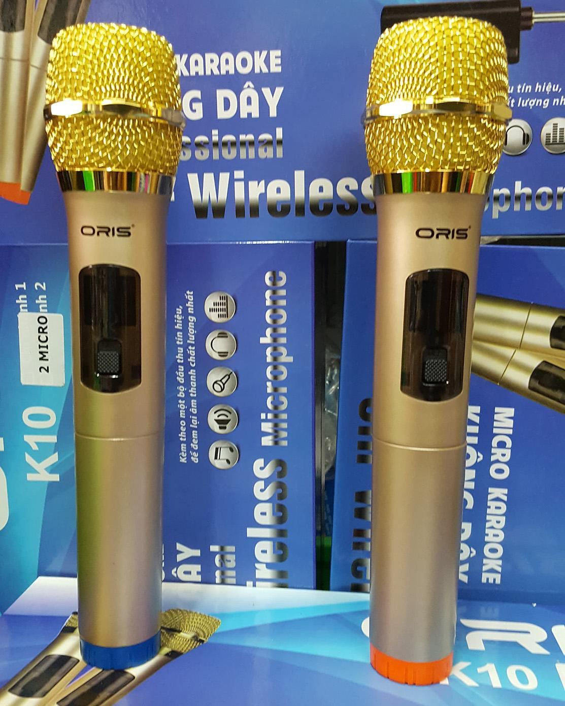 BỘ MICRO KHÔNG DÂY CHO LOA KÉO ORIS K10 2 MICRO