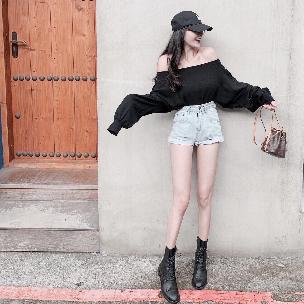 Áo croptop bẹt vai basic phối đồ cực cá tính cho cô nàng năng động