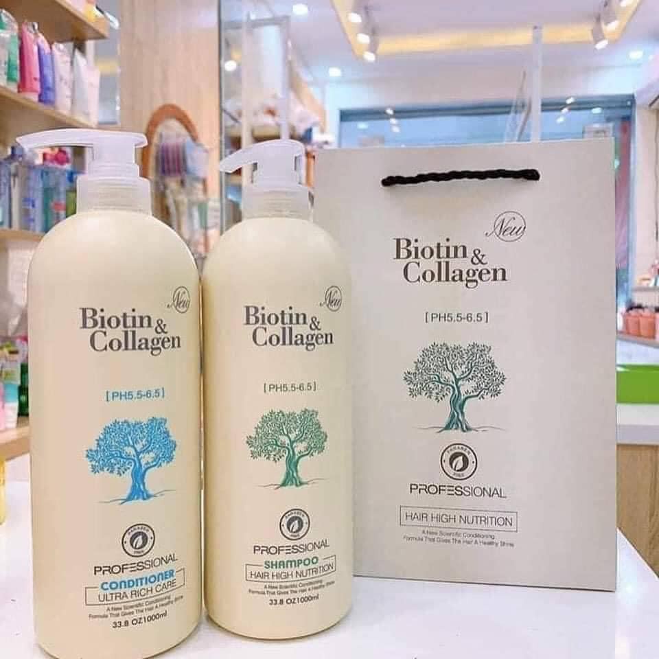 Dầu gội và dầu xả Biotin & Collagen 500ml