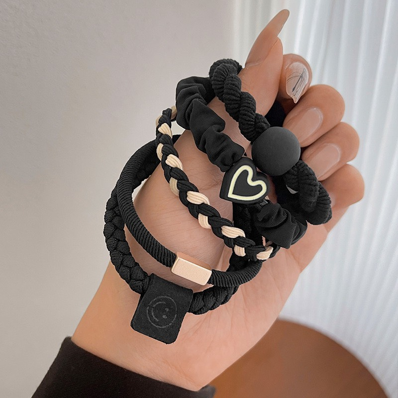 Set dây thun cột tóc cơ bản unisex cá tính TIMSTORE phụ kiện chun buộc tóc đơn giản