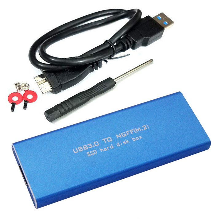 Box ổ cứng SSD M.2 SATA vỏ nhôm USB3.0 - BX22