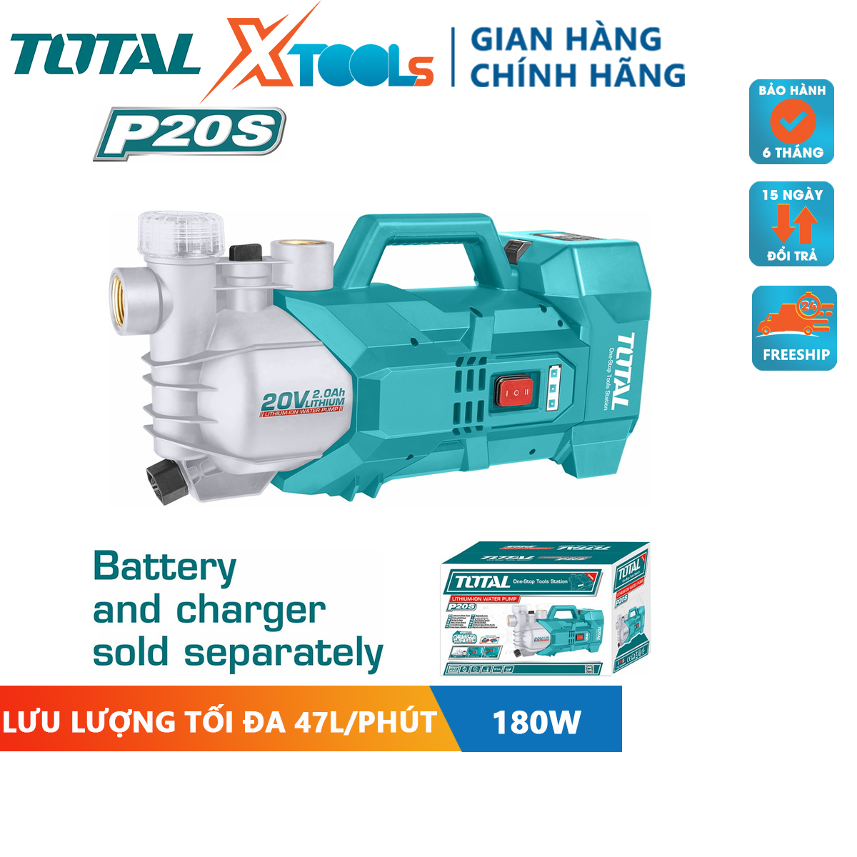 20V battery water pump