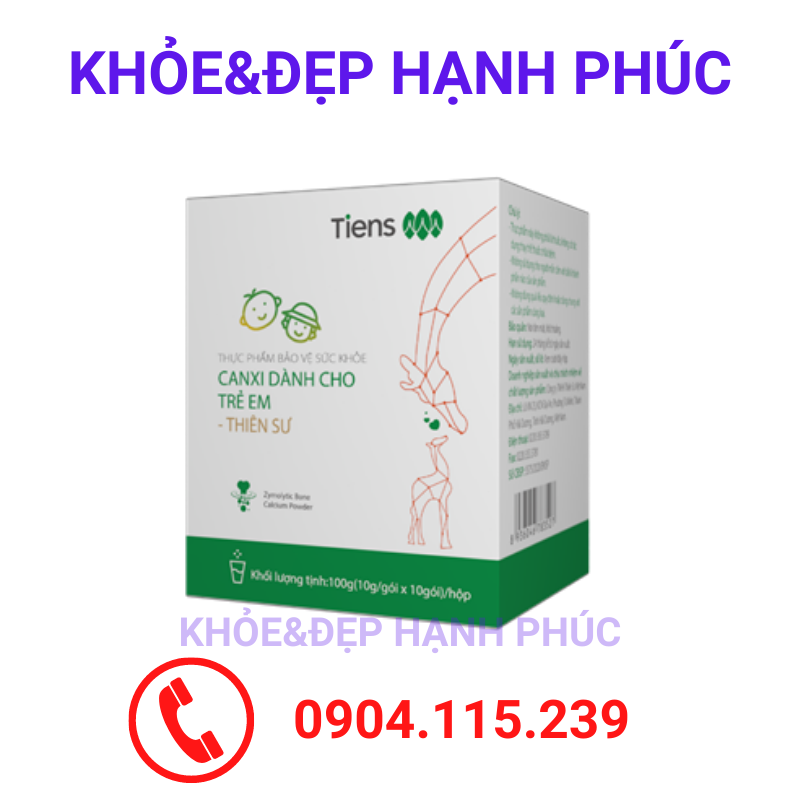 Canxi Tiens dành cho trẻ em - Thiên Sư – 10 gói/hộp