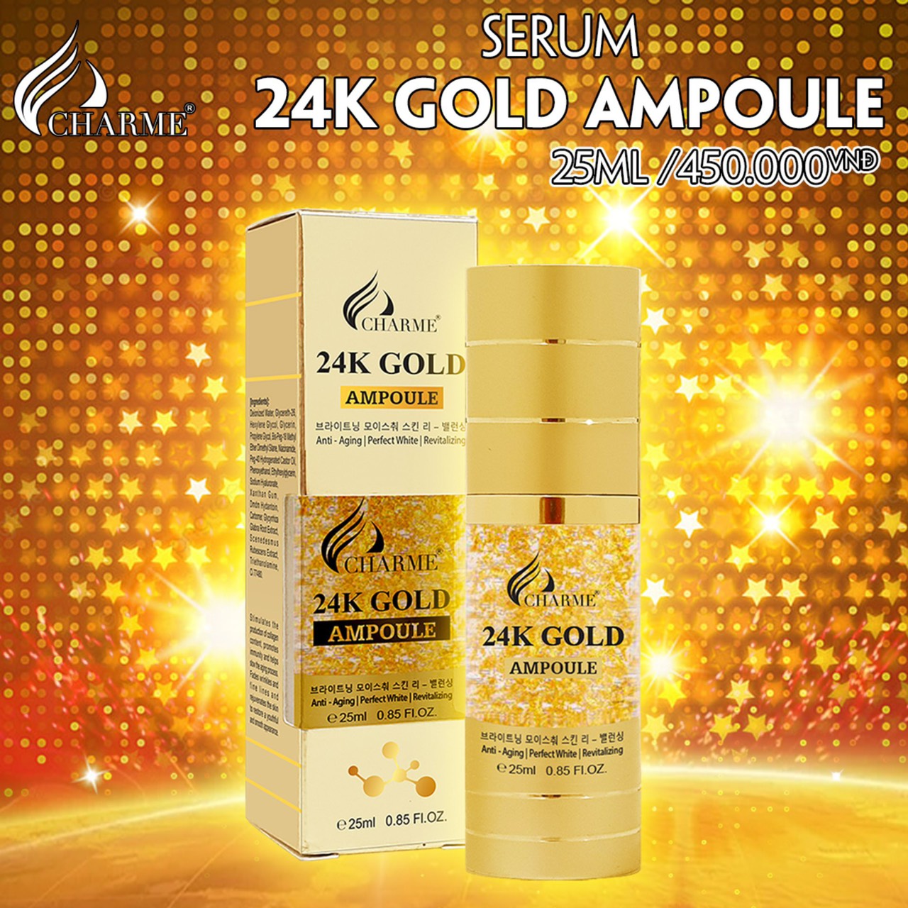 SERUM VÀNG 24K GOLD AMPOULE 25ML