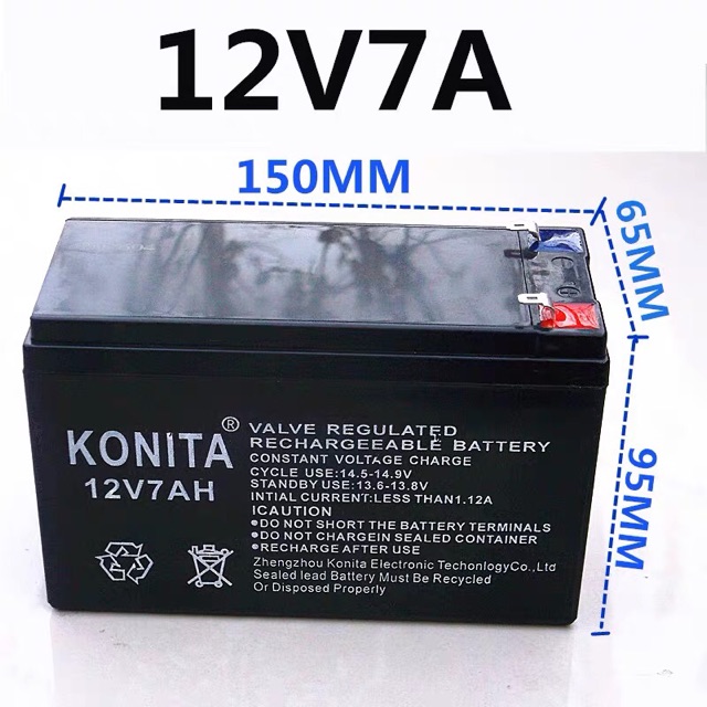 Acquy xe điện trẻ em 6v7a,bình xe điện trẻ em 6v4,5a,12v7a