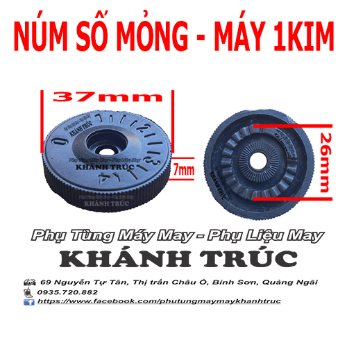 Núm số mỏng máy may công nghiệp 1kim