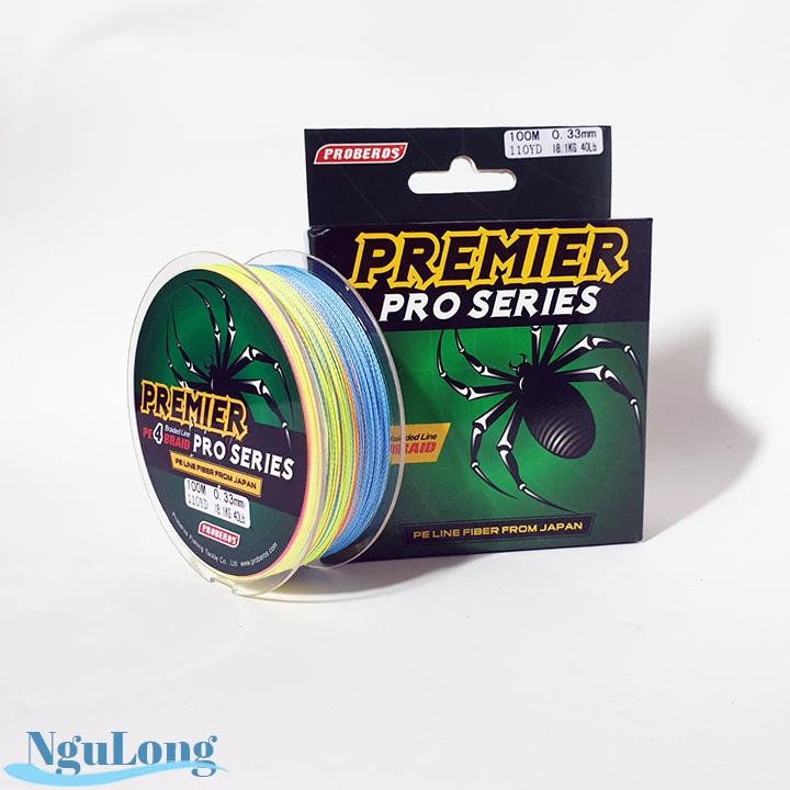 Dù PE Braid X4 con nhện 5 màu Japan - dù lure đẹp ( Ngu Long )