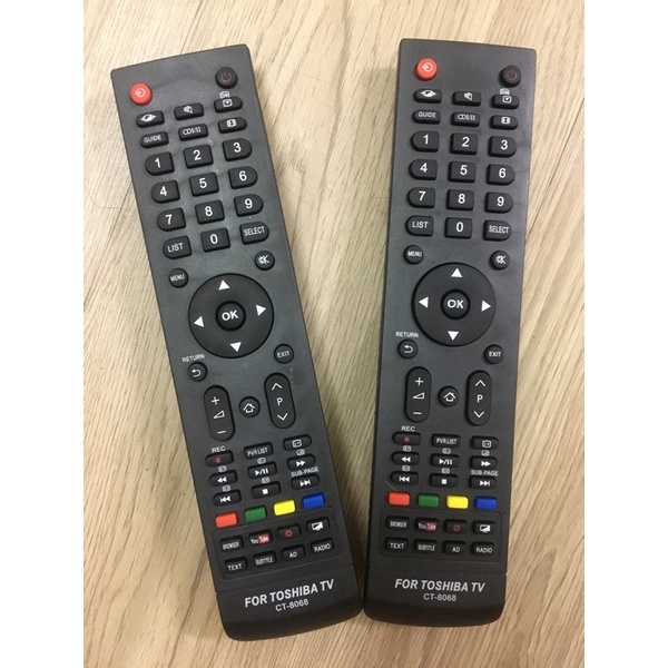 Remote điều khiển tivi led Toshiba (CT-8068)
