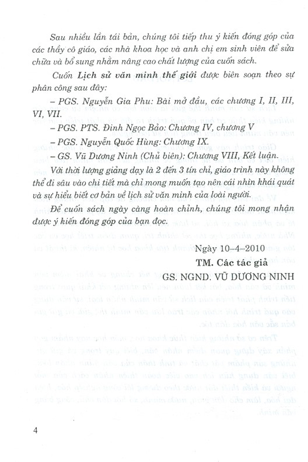 Lịch Sử Văn Minh Thế Giới