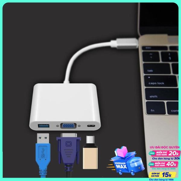 Bảng giá Hub usb type-c ra VGA, USB và sạc PD cho Samsung MHL Phong Vũ