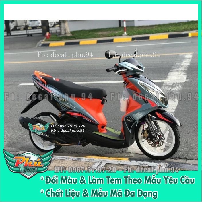 Tem rời Luvias Xám cam