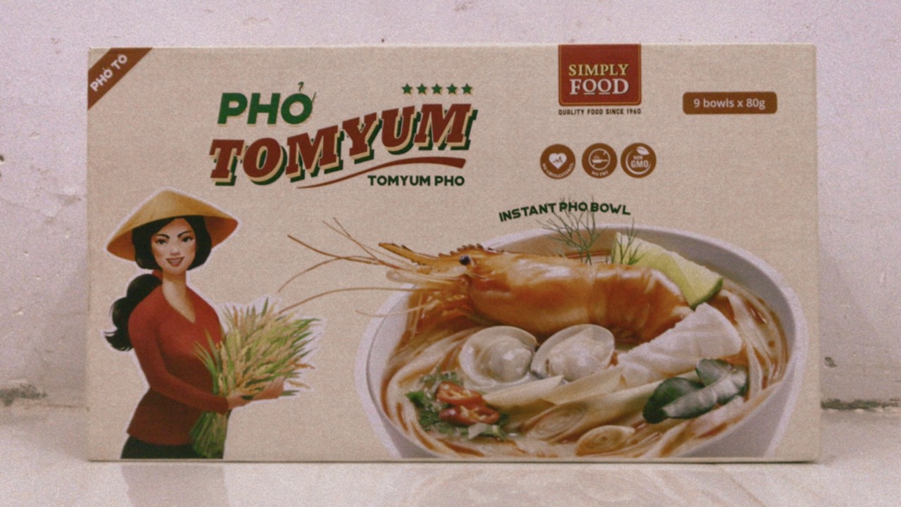 Phở tô vị Tomyum  (9 tô/thùng) - Tomyum Pho (9 bowl per box)