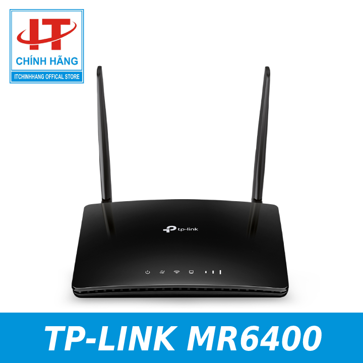 Bộ phát wifi 4g tp link tl-mr6400 4g lte - dùng sim data - hàng chính hãng