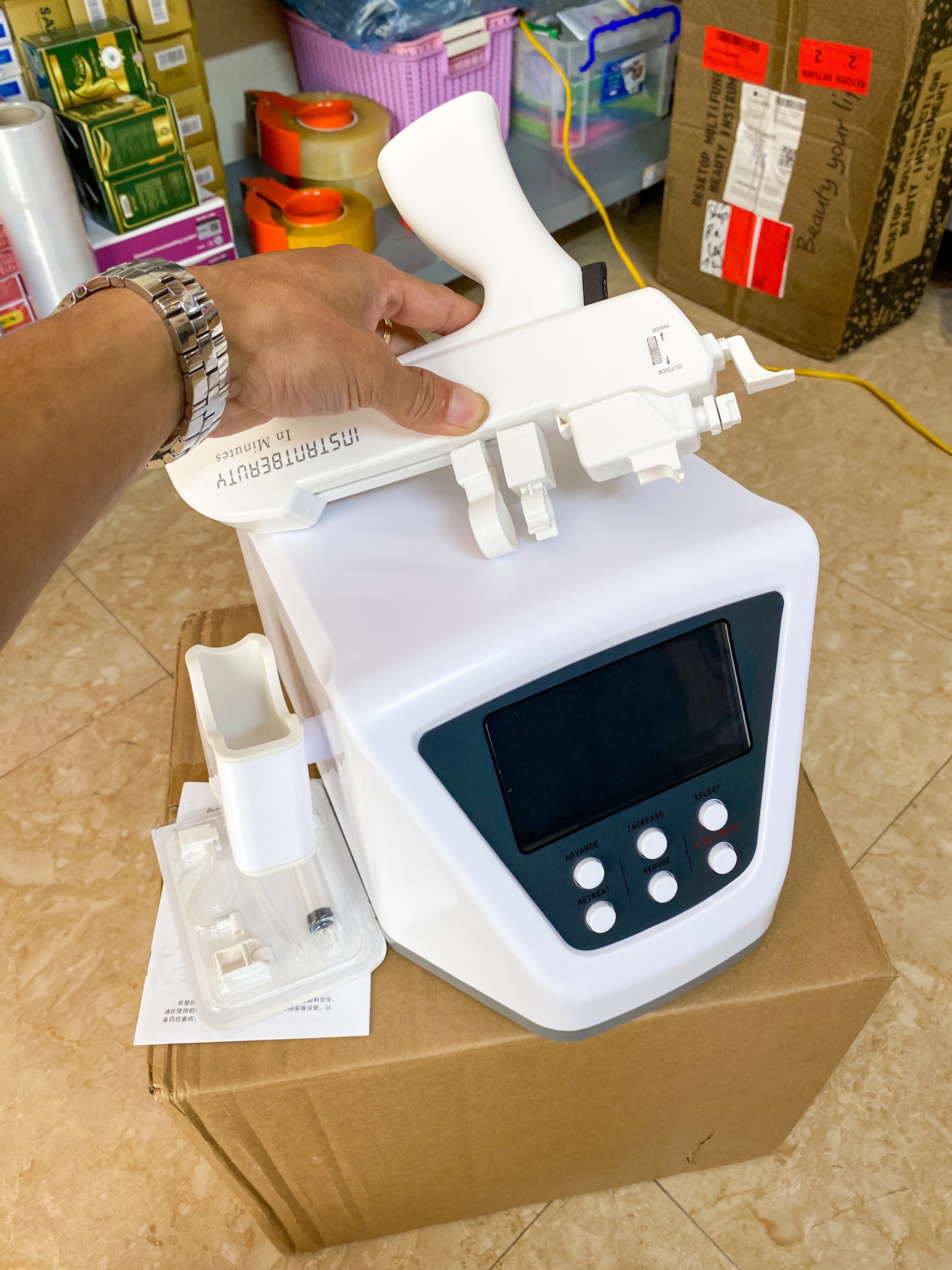 Máy Cấy Dưỡng Chất, Máy Cấy Tinh Chất MesoGun ( Bảo Hành 12 Tháng )