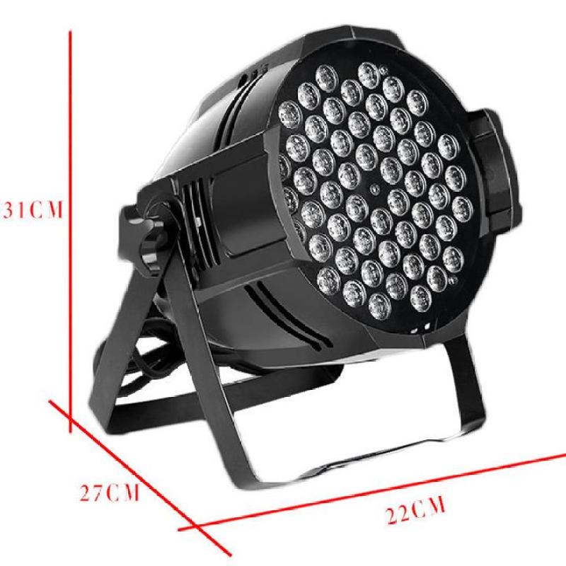Đèn led sân khấu vũ trường Flat Par Light 54 Led Full màu 1W 1.5W 3W cảm biến âm thanh. Tổng khối lượng sản phẩm: 1.9KG.