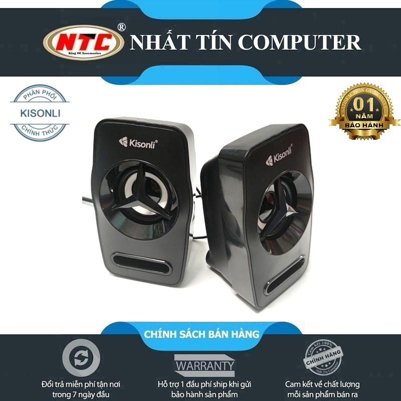 Loa vi tính Kisonli L-3030 có đèn led - bass mạnh