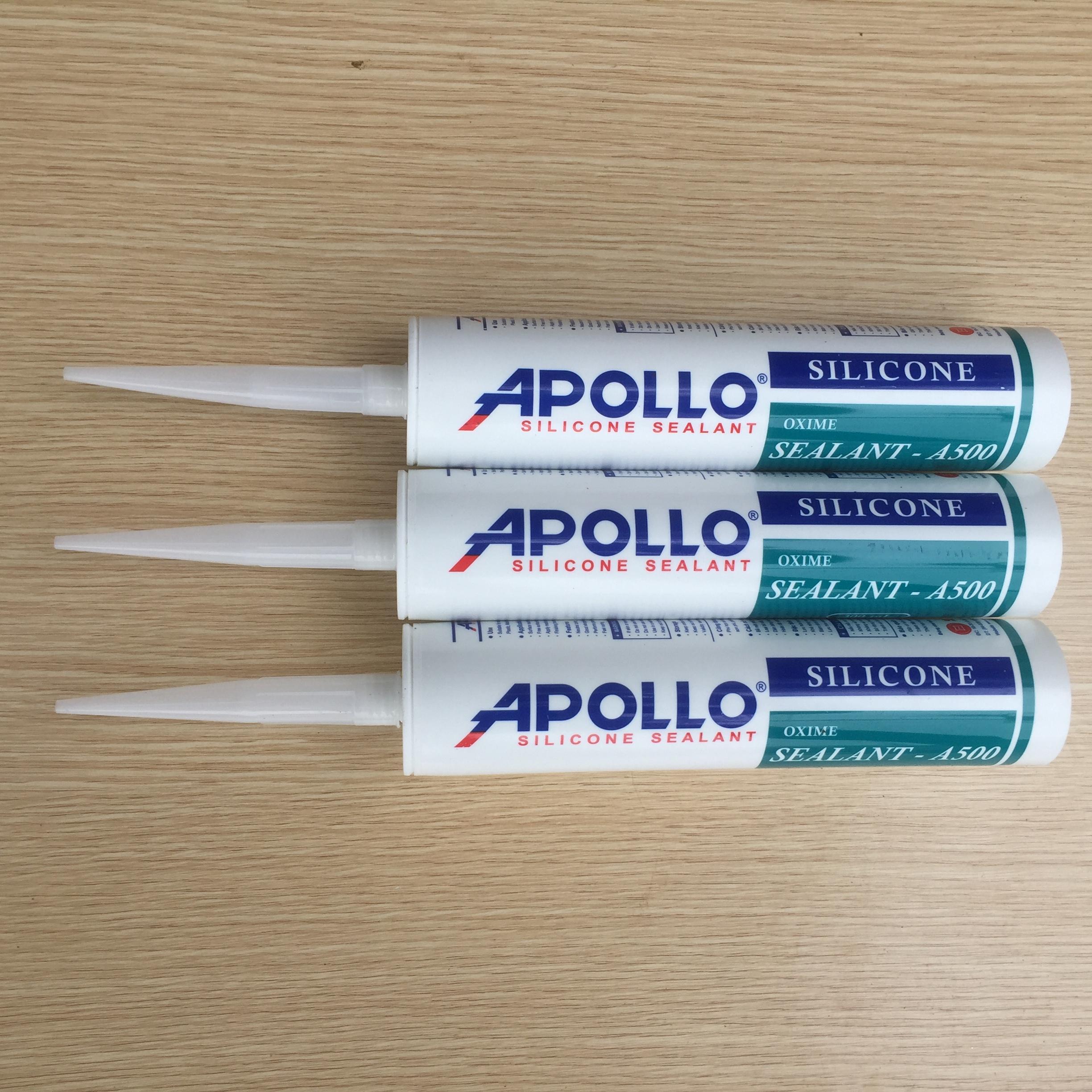 3 lọ keo silicon Apollo A500 trắng đục (Trắng sữa)