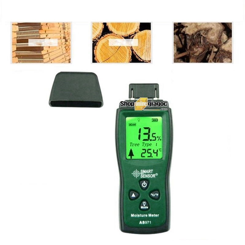[HCM] Máy Đo Độ Ẩm Gỗ Smart Sensor AS971
