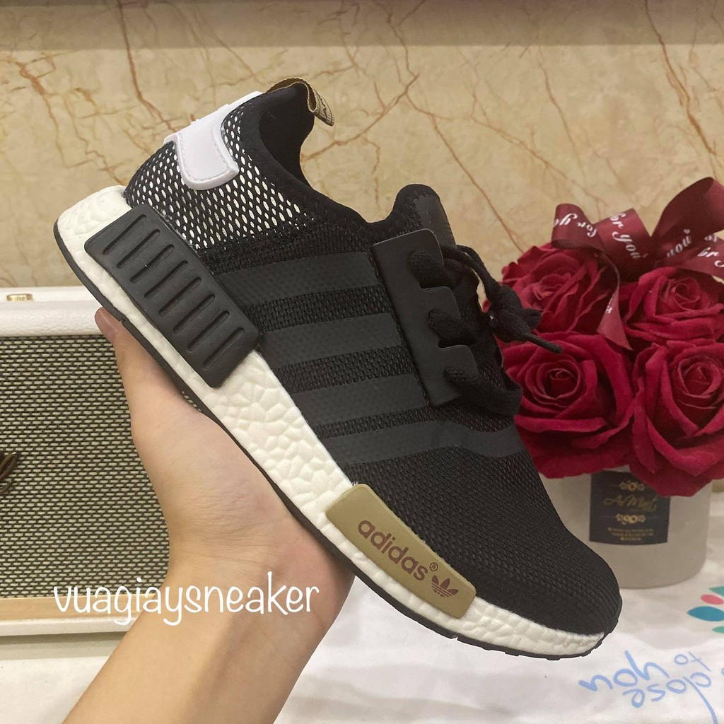 🔥 ẢNH THẬT 🔥 Giày nmd đen vàng