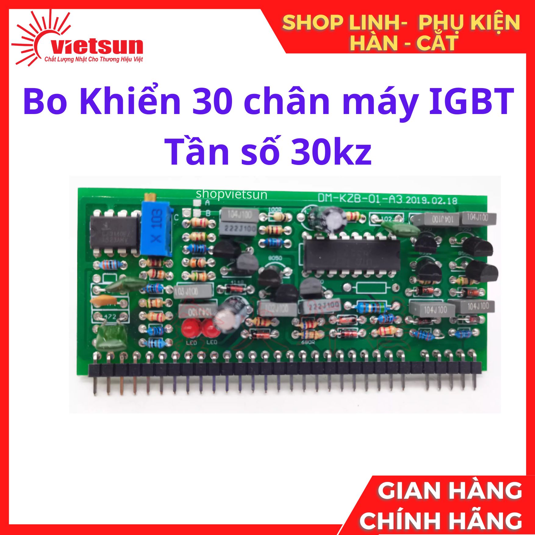 Bo Khiển 30 chân máy IGBT