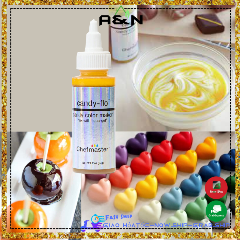 Màu dầu Chefmaster candy-flo mix color [pha màu gel thành màu dầu]