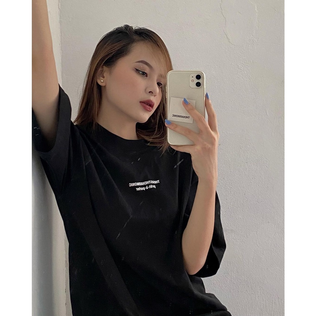 [3-5/8 Hoàn Tiền 25%] Áo thun from rộng unisex harmonic GODMOTHER