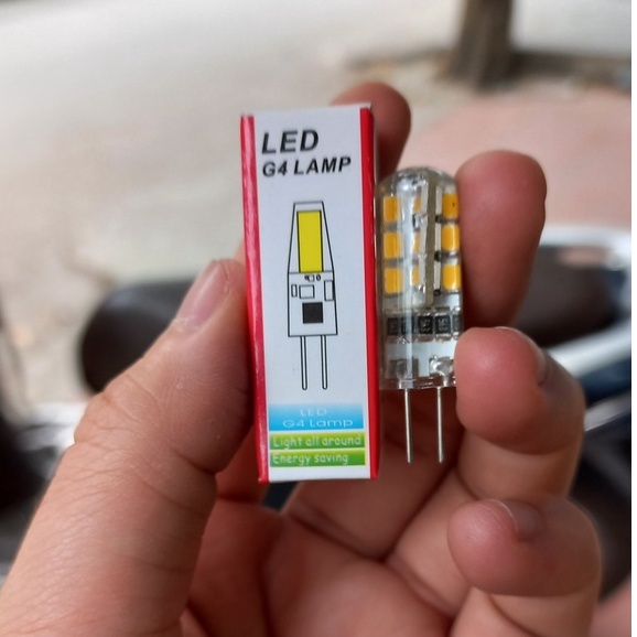 Bóng led ghim 2 chân siêu sáng G4 220v-3w