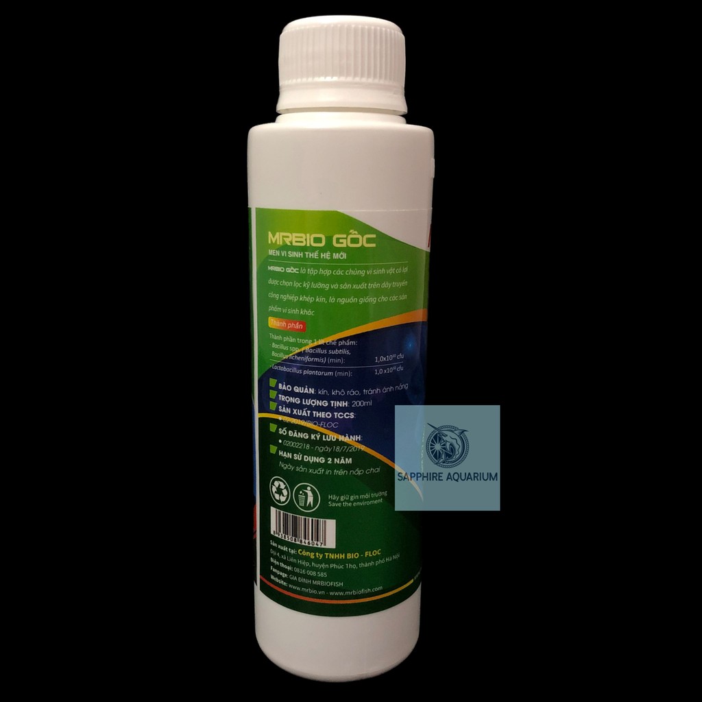 Mr Bio Fish - Men vi sinh gốc xử lý nước bể cá