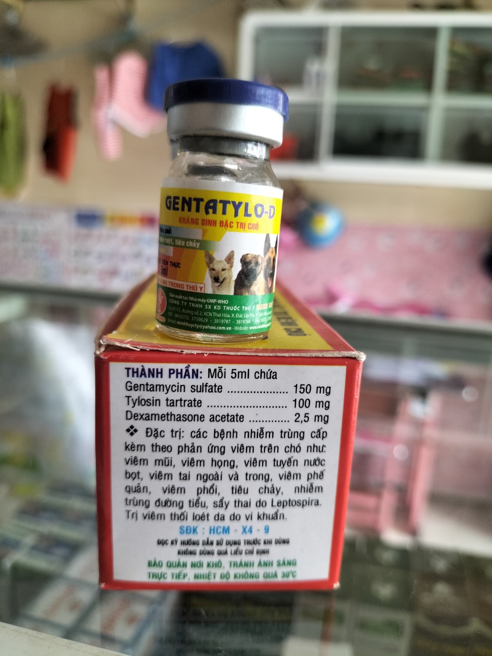 Kháng sinh chó mèo Genta Tylo D 5ml