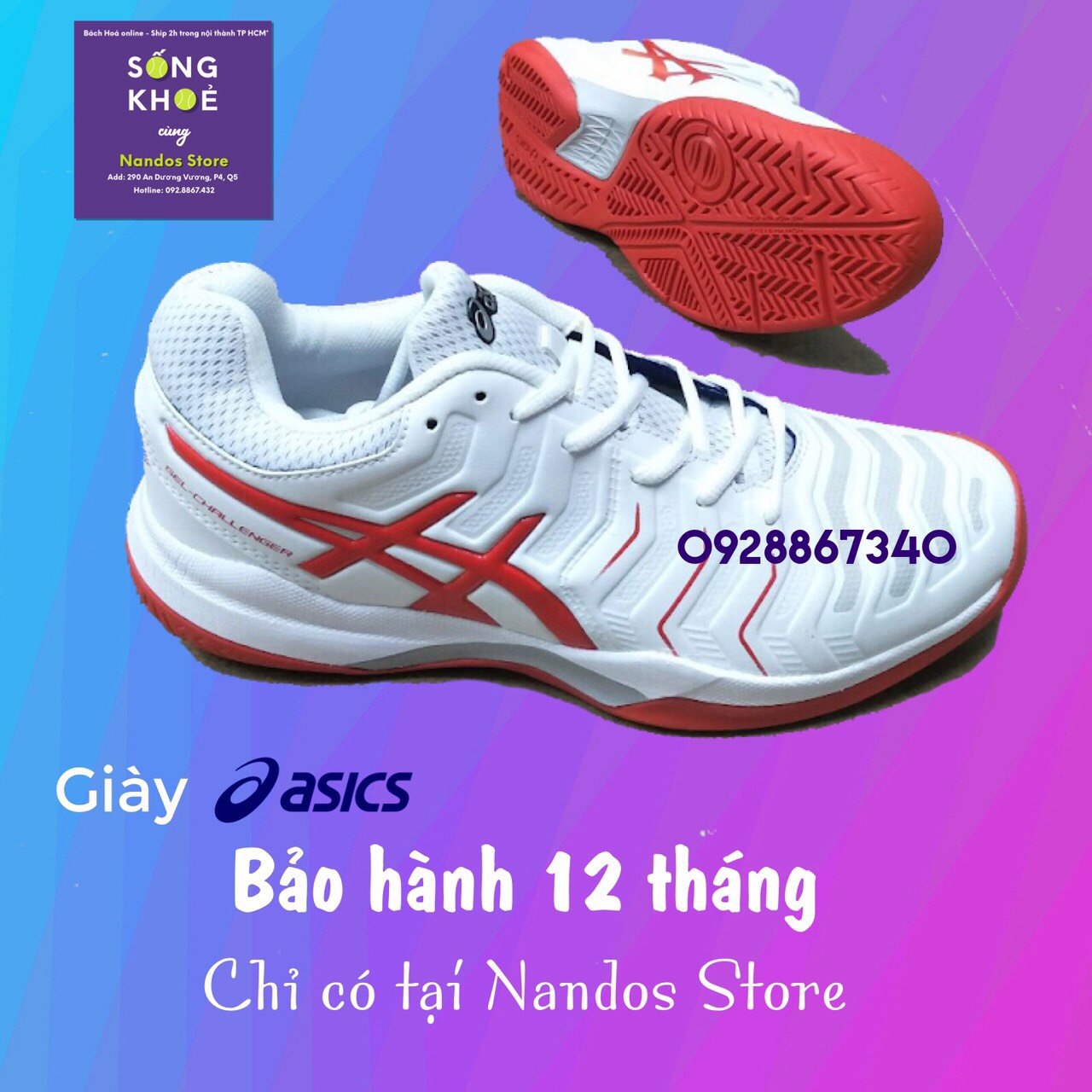 [HCM][GIẢM GIÁ 26%] GIÀY TENNIS ASICS DJOKOVIC T11/2022