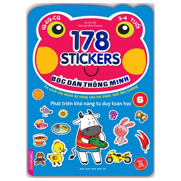 Fahasa - 178 stickers - bóc dán thông minh phát triển khả năng tư duy toán học - tập 6