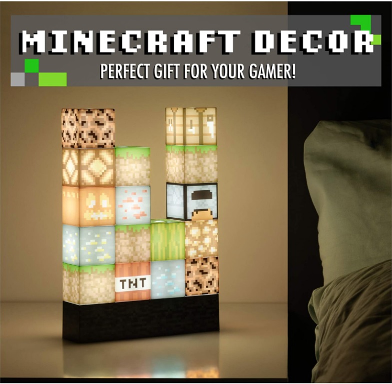 [HCM]Mô hình đồ chơi chính hãng đèn đuốc mine craft