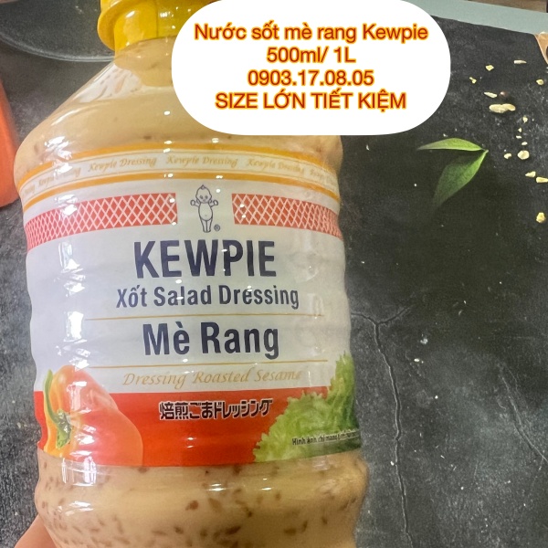 SIZE LỚN TIẾT KIỆM Nước sốt Mè Rang Kewpie (500ml/1L)