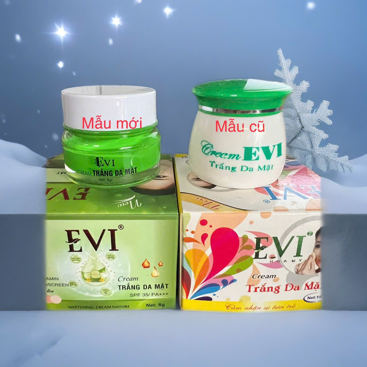 [HCM]Kem EVI Trắng Da Mặt 15g mẫu mới 8g