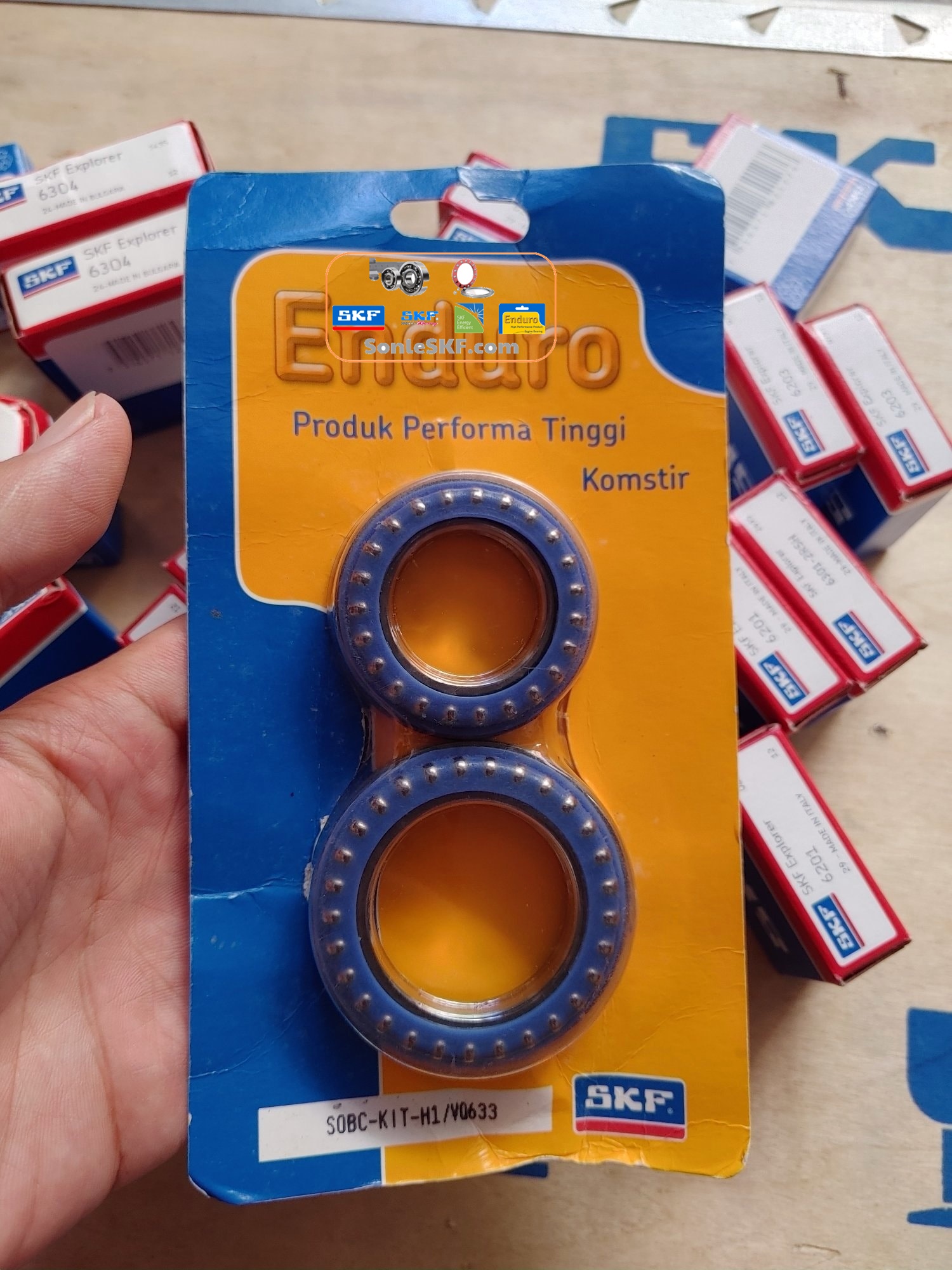 Chén cổ Enduro SKF dành cho Honda SH 150 (Có hàng)