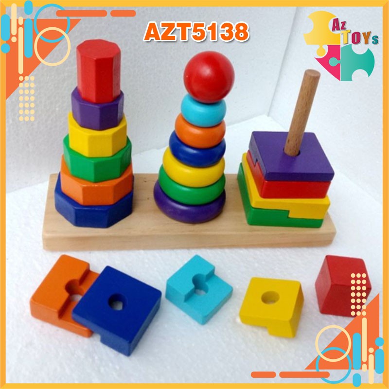 [HCM]Bộ Xếp Chồng 3 Cột – AZT5138