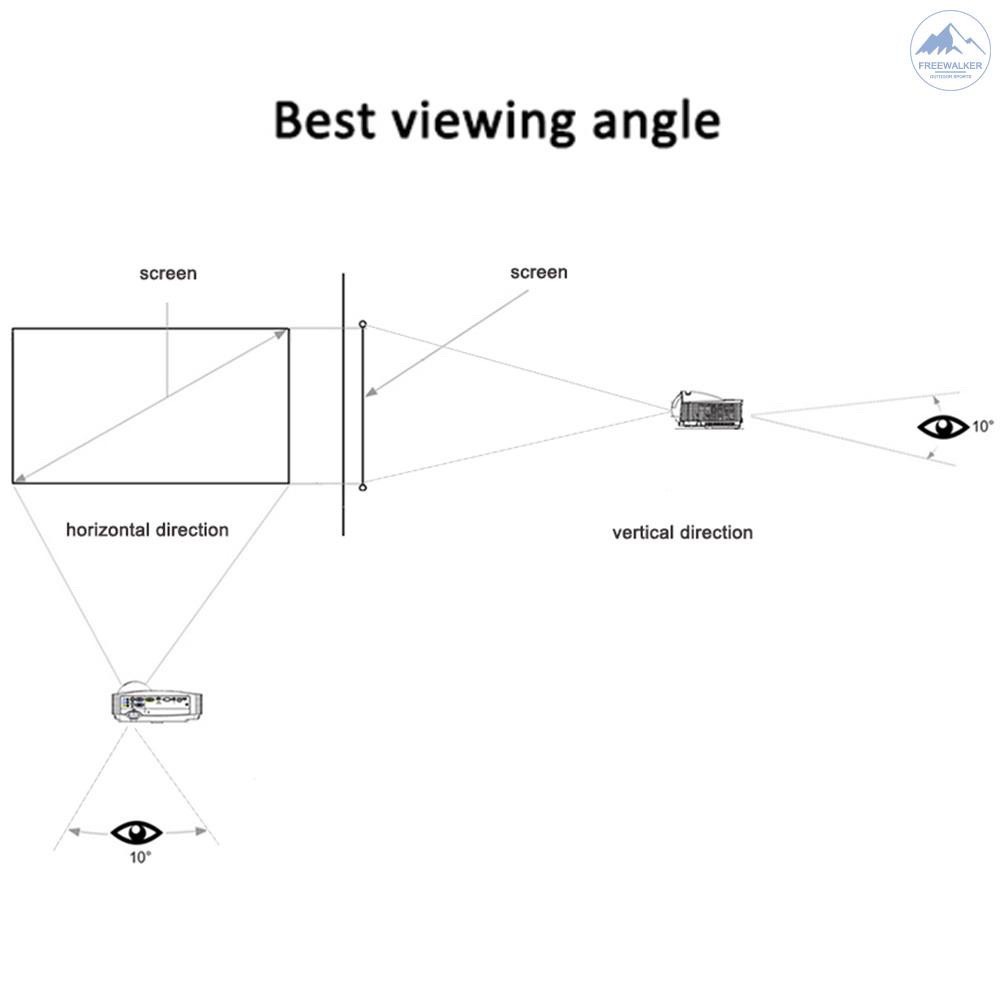 Màn chiếu cao cấp, màn chiếu hỗ trợ tương phản cao 100 inch