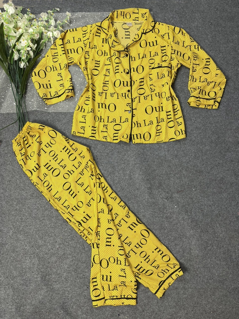 Pijama Tiểu Thư Tay Dài Có Túi Freesize dưới 60kg, Đồ Bộ Tay Dài Vải Lụa Hàn Xịn Mịn Đẹp Siêu Mát