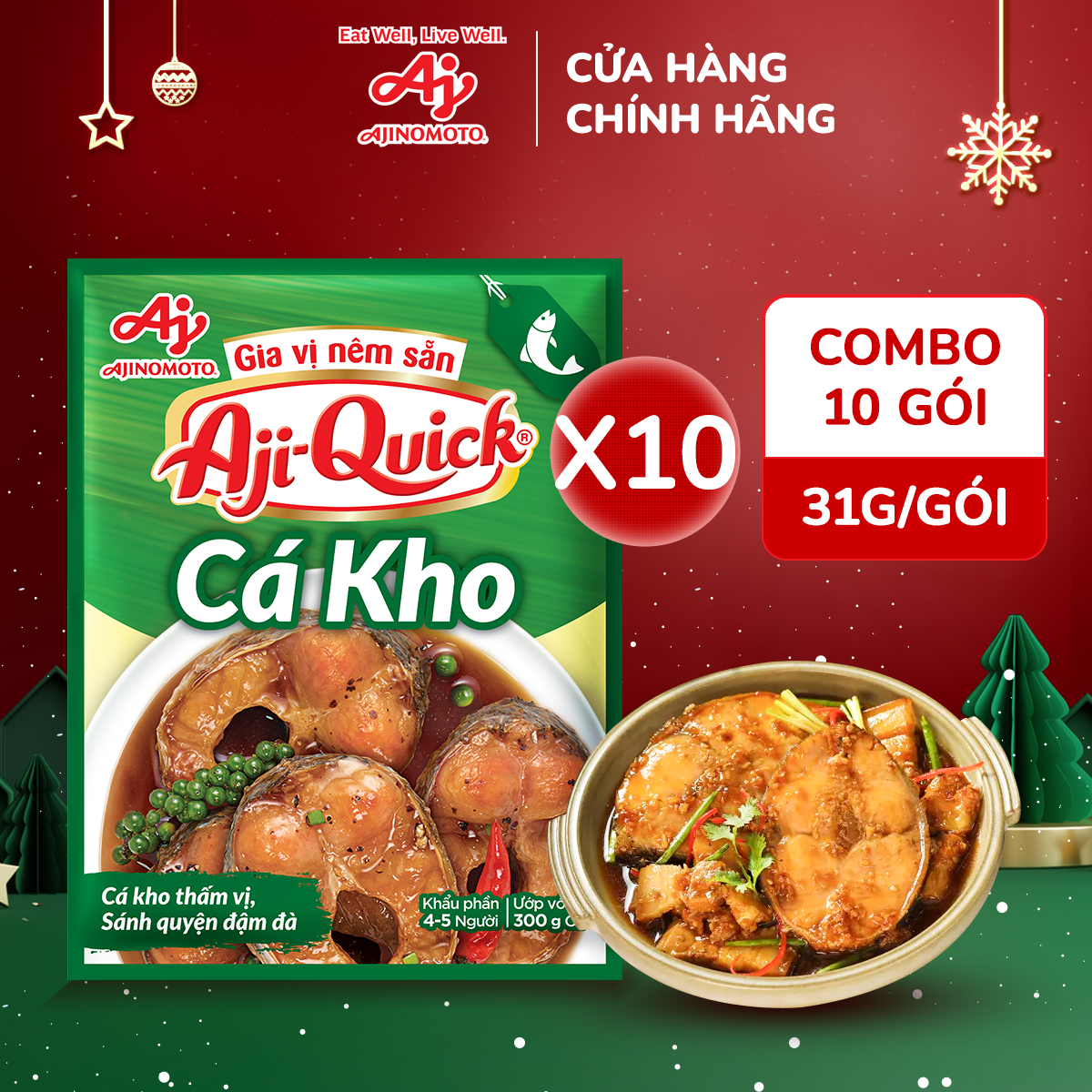 Combo 10 Gói Gia Vị Nêm Sẵn Aji-Quick®&hellip;