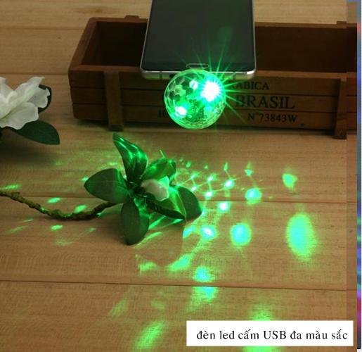 [HCM]ĐÈN LED USB VŨ TRƯỜNG CẢM ỨNG THEO NHẠC - Đèn nháy led USB +Jack chuyển đổi Android
