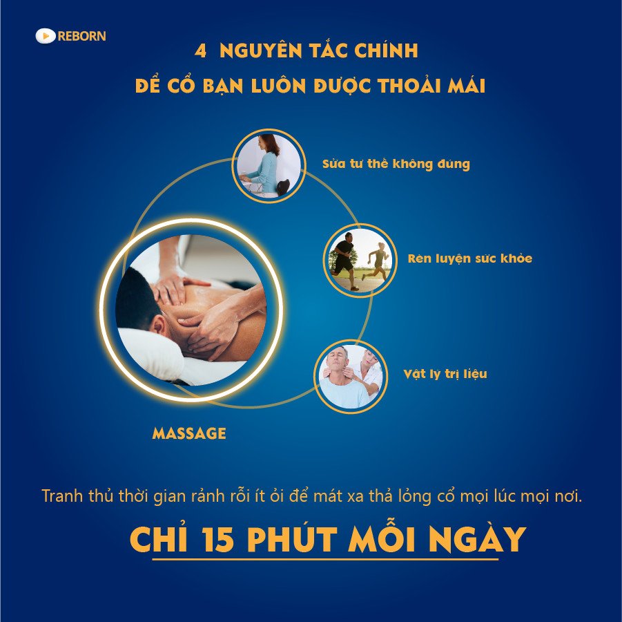 Máy mát xa cổ gáy hiệu Reborn Hàn Quốc (màu đỏ đô)