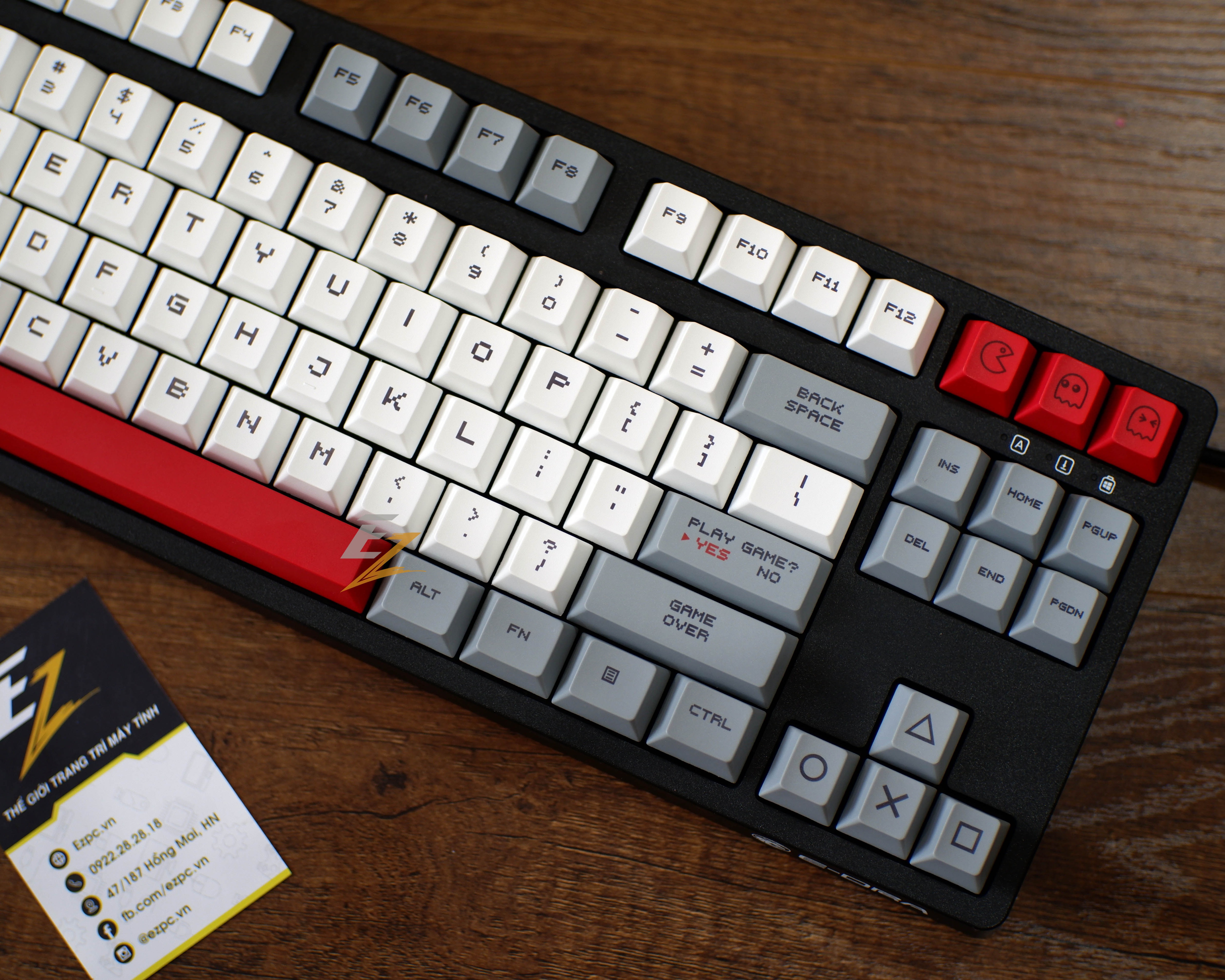 Keycap PACMAN 8BIT Cherry Thick PBT Dyesub 114 Phím