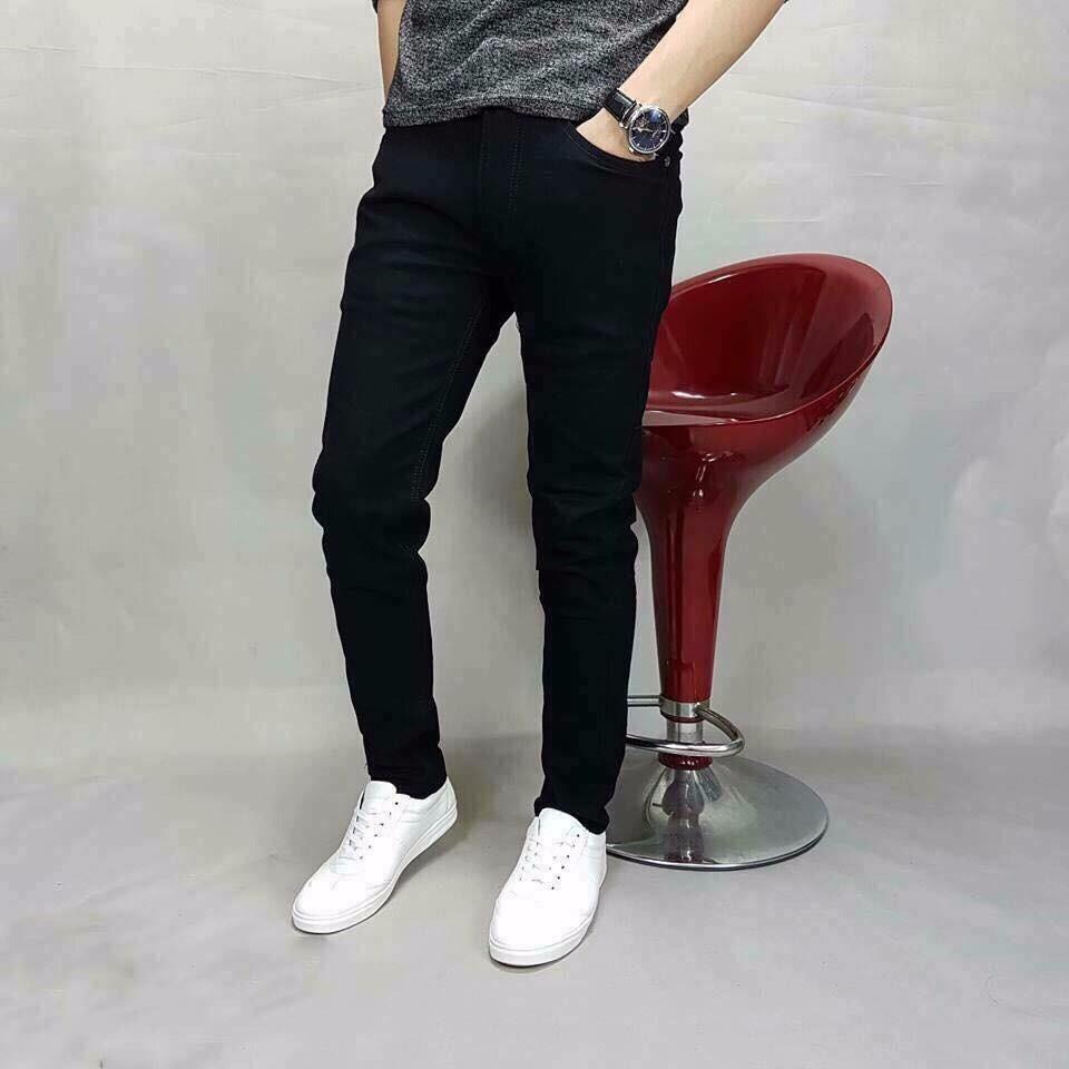 QUẦN JEAN NAM CAO CẤP ĐEN TRƠN MS 20