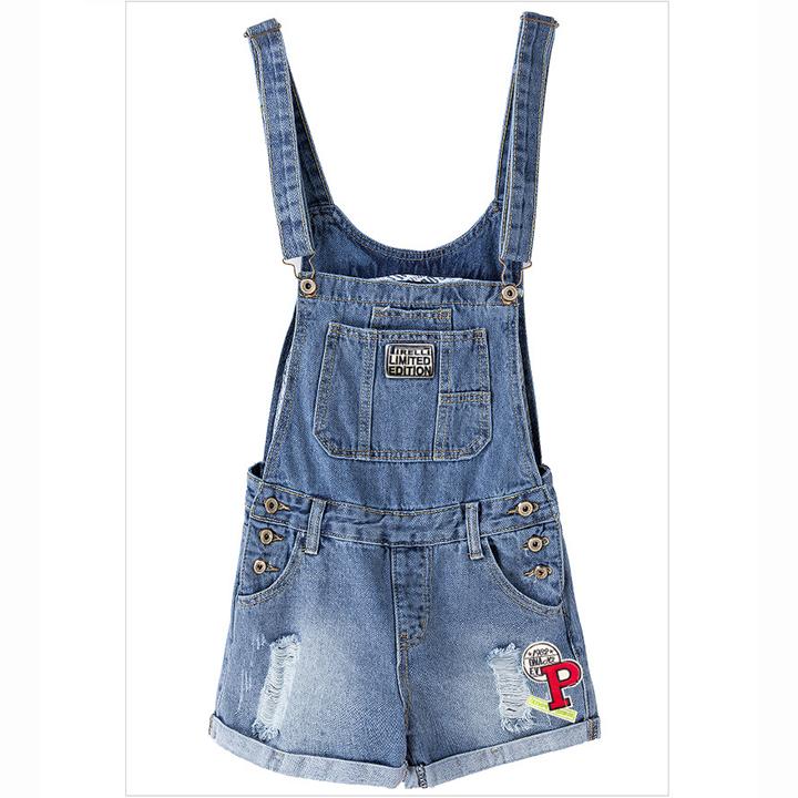 [HCM]Quần Yếm Jean Nữ Wash Rách Thời Trang