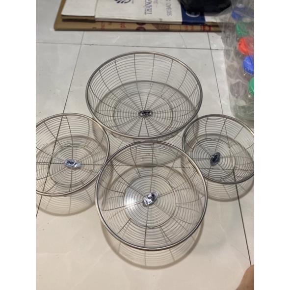 Rổ inox - rổ nan thưa đủ size