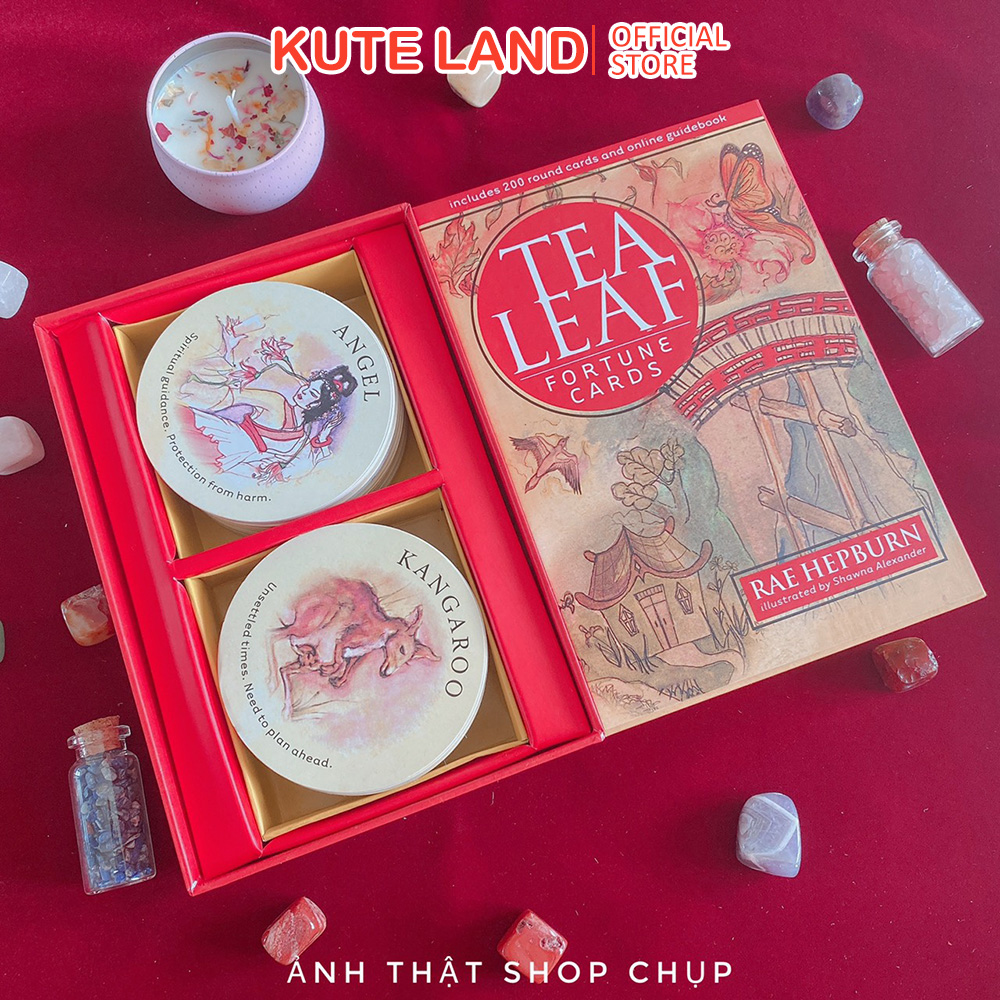 [Size Gốc] Bài Trà Tea Leaf Hand 200 Lá Hộp Cứng Cao Cấp Giấy Dày Cán Màng Tặng Túi Bài Trà Và Link Hướng Dẫn Tiếng Việt Đá Thanh Tẩy