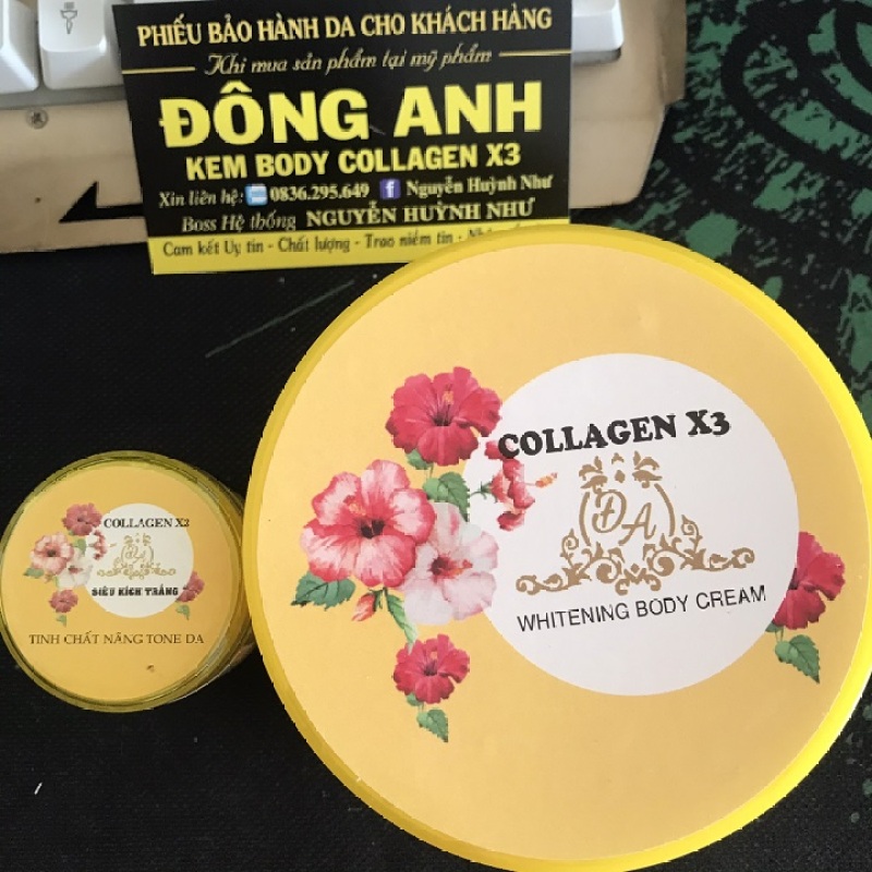 Combo Kem body collagen x3 và siêu kích trắng collagen x3 (xịn) giá rẻ